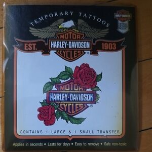 Harley-Davidson Rose Transfers